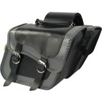 WMSB705 S/BAG Grey Thunder Slant<br />*Saddle Bags *Sissy Bar Bags *Tool Pouches *Trunk Pax *Windscreen Bags *Quality USA made product